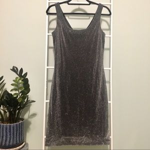 Vintage Andrea Polizzi For Rex Lester Silver Dress